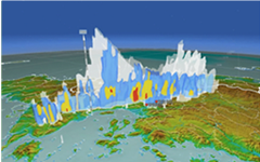 線状降水帯観測・予測システムのイメージ図